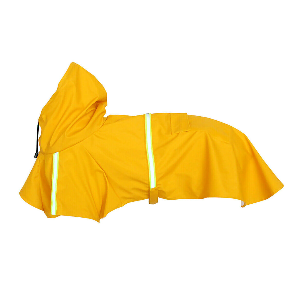 Dog Raincoat,Waterproof Dog Rain Jacket With Safety Reflective Stripe