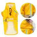 Dog Raincoat,Waterproof Dog Rain Jacket With Safety Reflective Stripe
